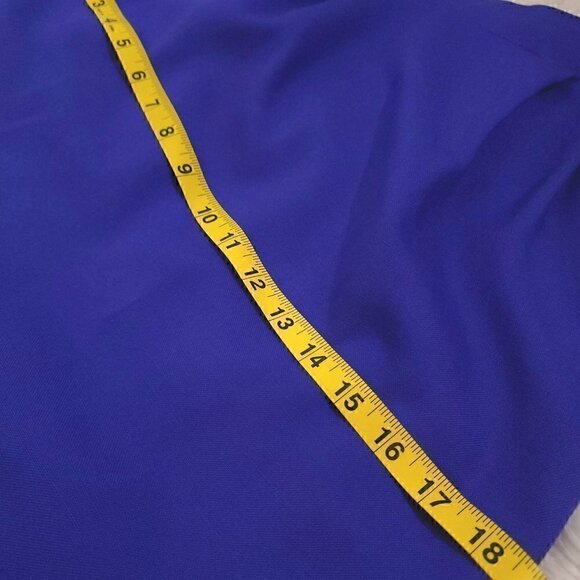 Casual Corner Purple/Gold Button Blazer & Skirt Set. Size 6P - Picture 12 of 16